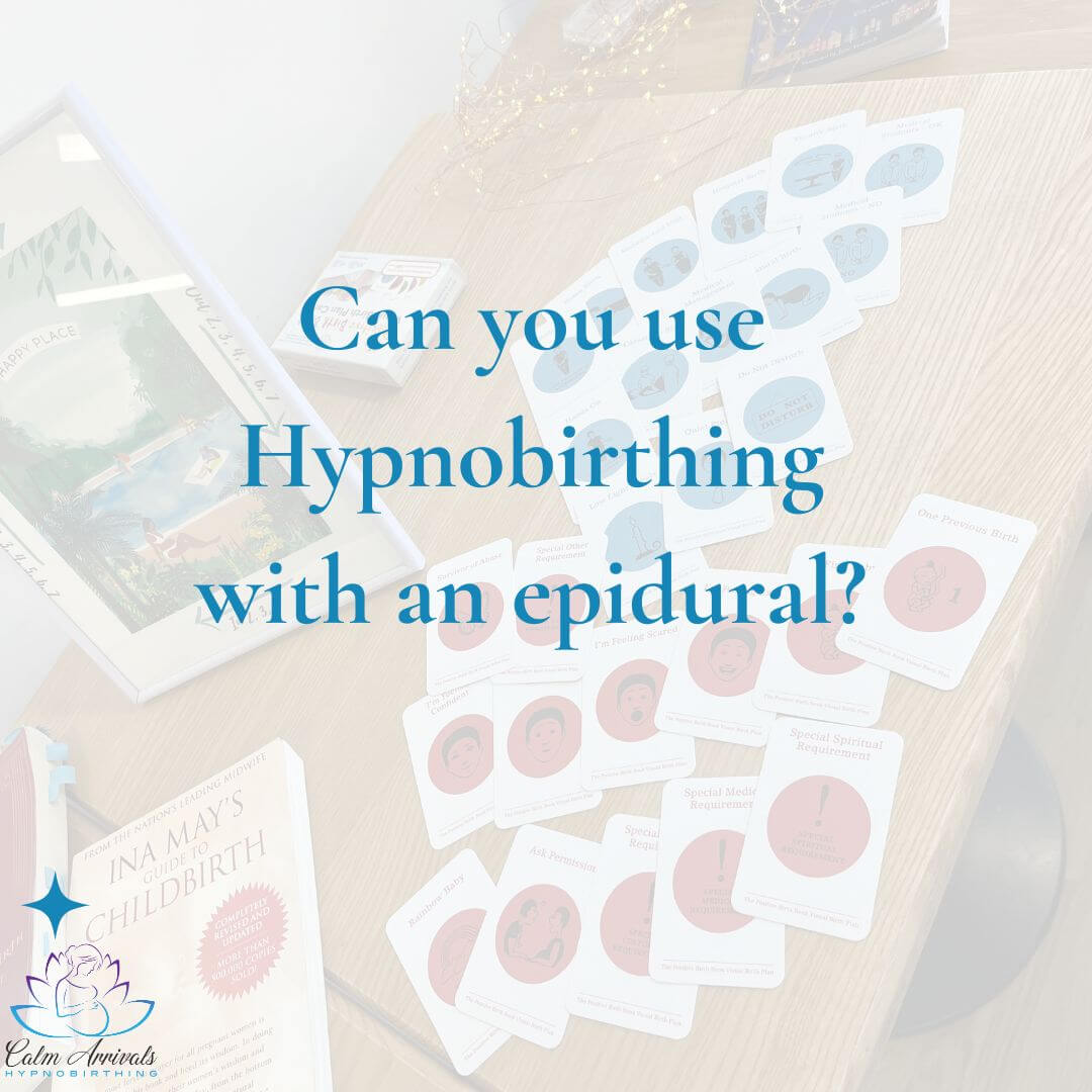 blog post title on using hypnobirthing with an epidural
